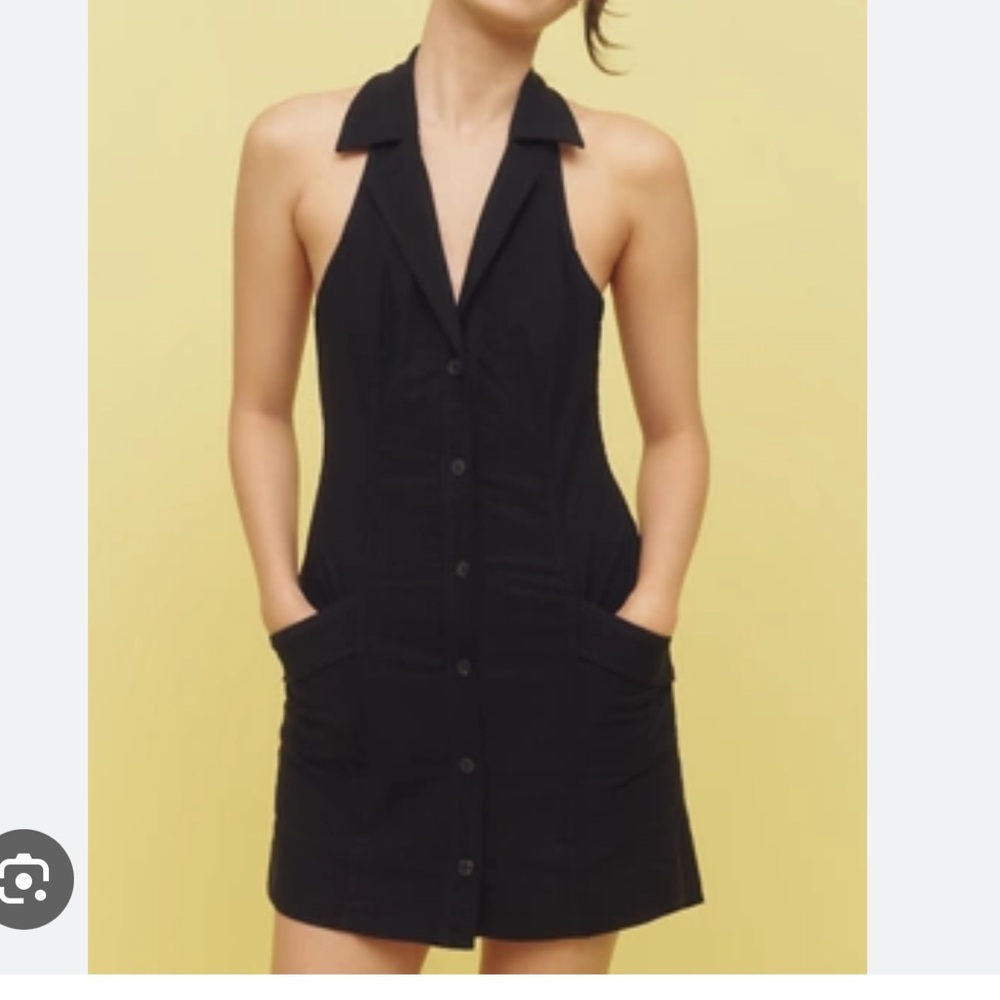 NWT! Anthropologie Black Collared Dress